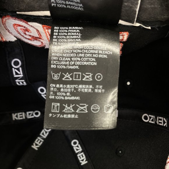 KENZO x H&M Black Embroidered Hat Cap - Picture 6 of 14